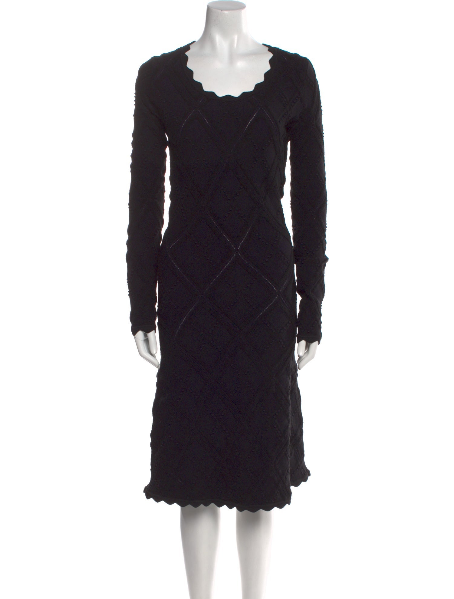 Burberry Wool Midi Length Dress w/ Tags