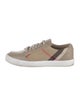 Burberry Nova Check Pattern Leather Sneakers