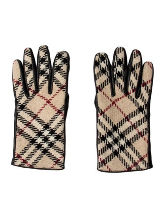 Burberry Pattern Print Gloves