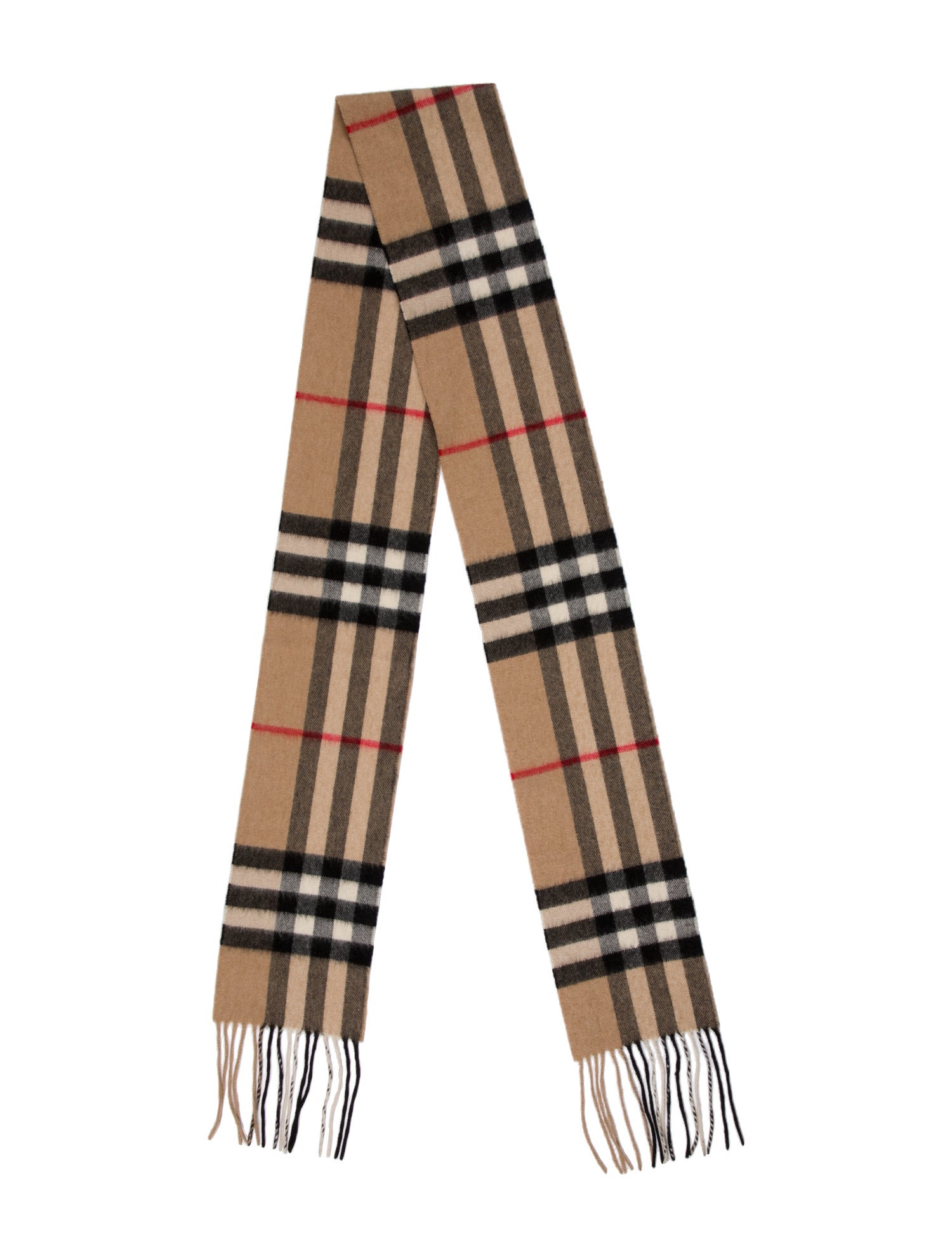 Burberry Cashmere House Check Pattern Scarf