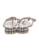 Burberry Nova Check Pattern T-Strap Sandals