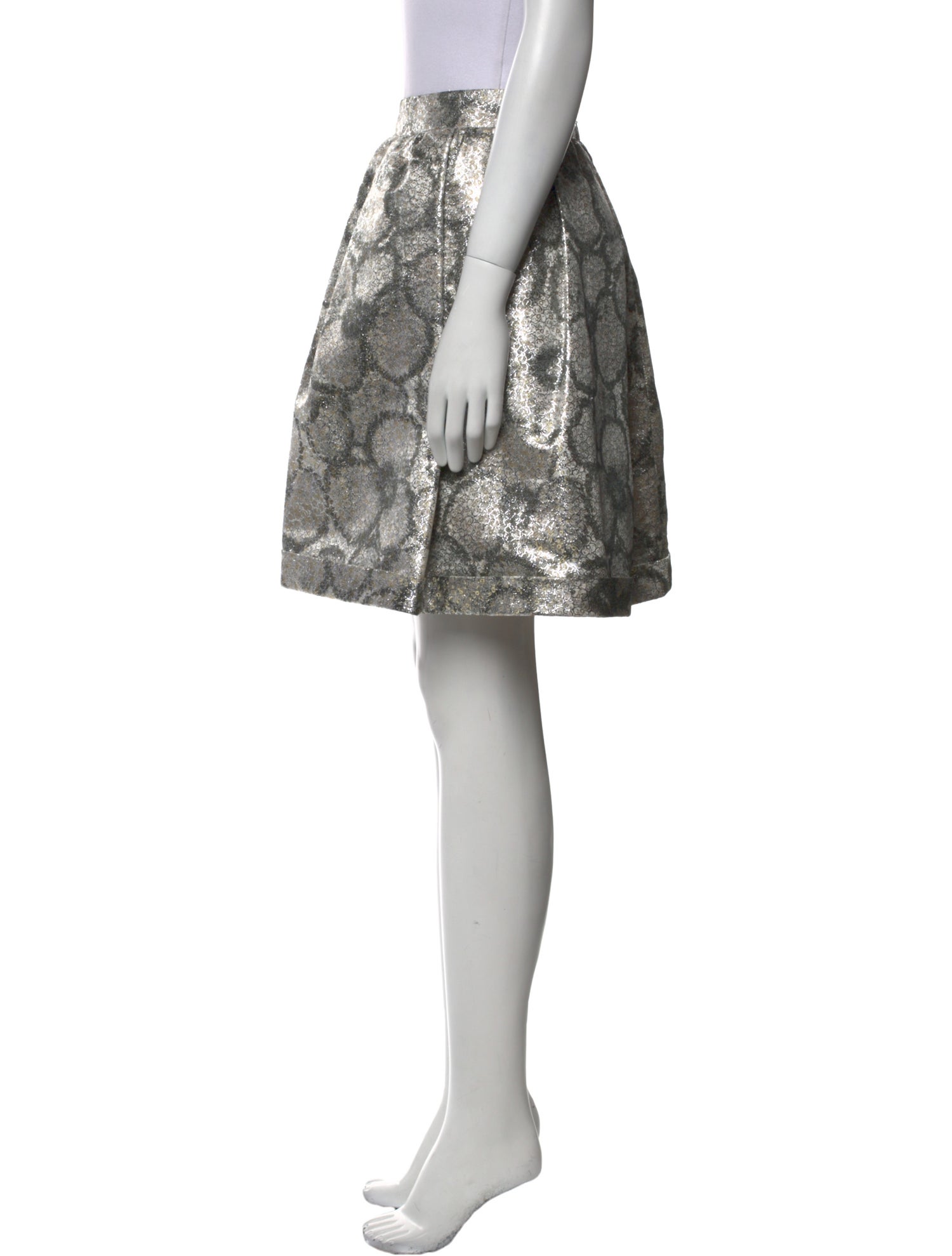 Burberry Silk Knee-Length Skirt