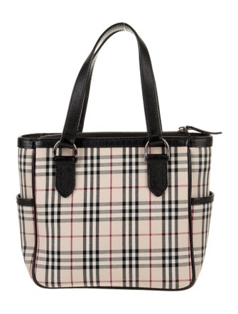 Burberry Nova Check Top Handle Bag