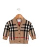 Burberry Wool Check Cardigan
