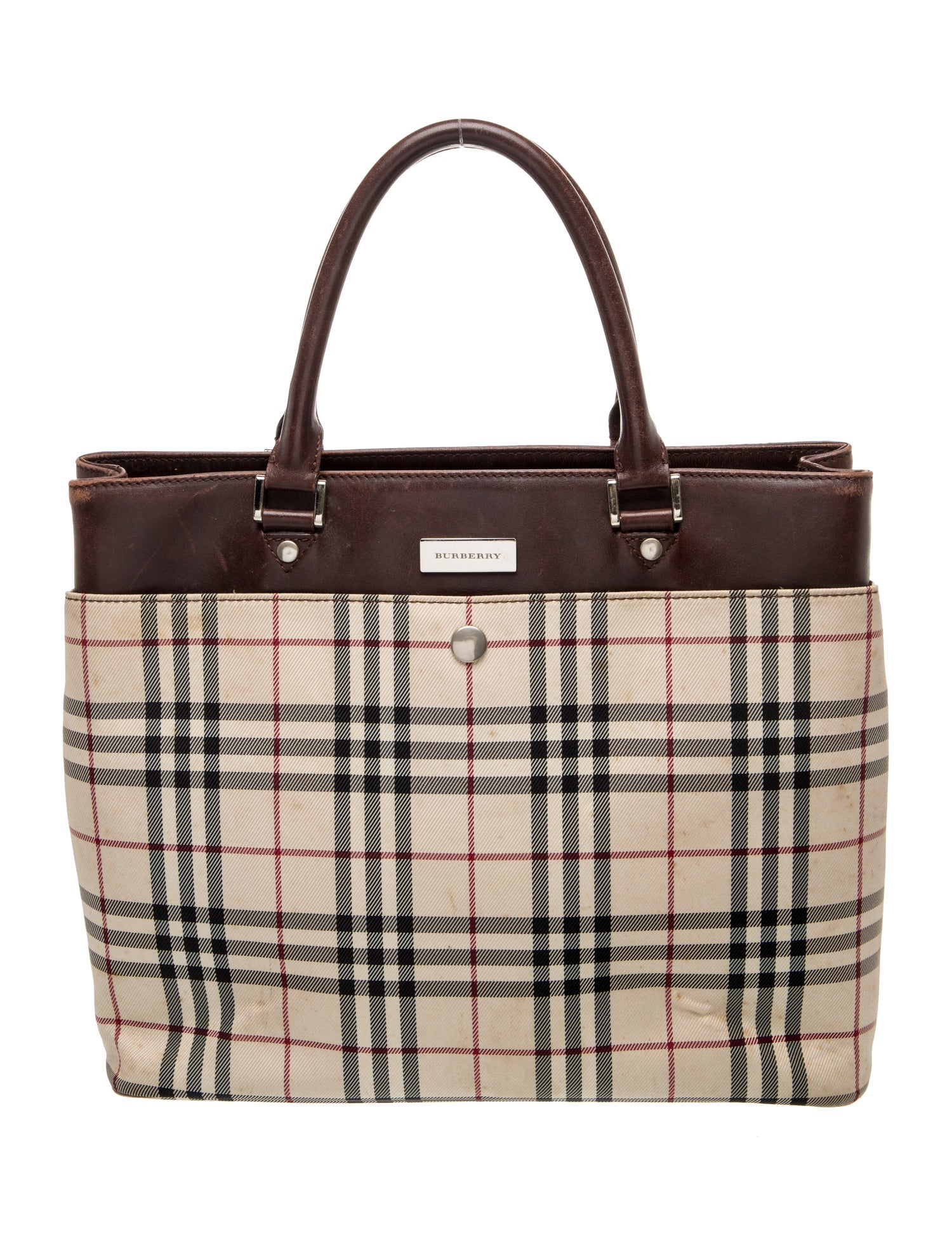 Burberry Nova Check Top Handle Bag Vintage