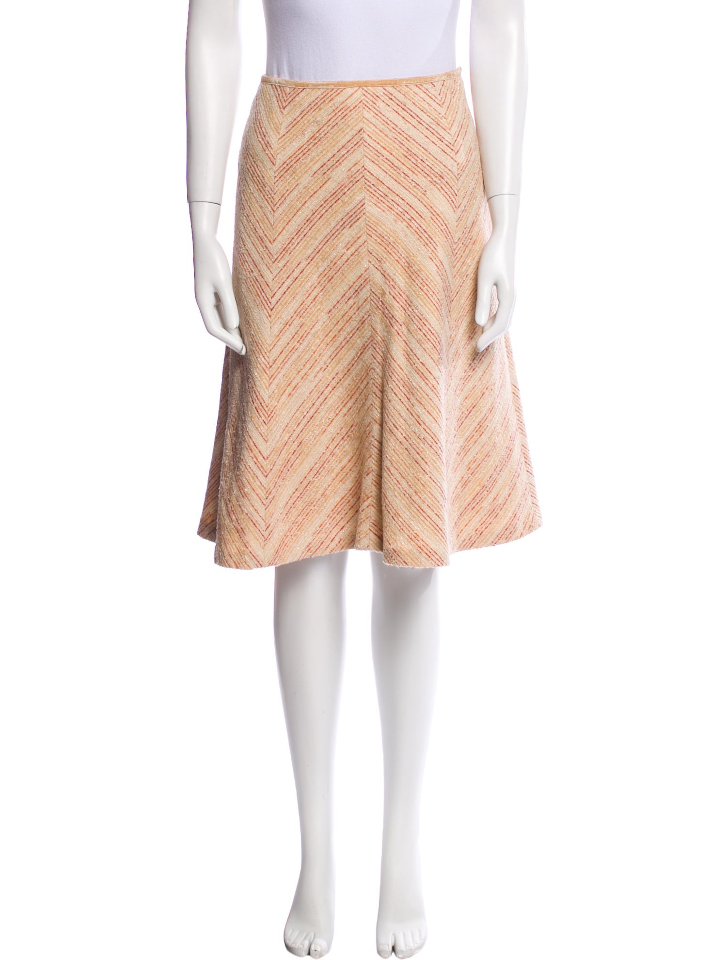 Burberry Blue Label Striped Knee-Length Skirt