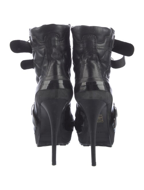 Burberry Quilted Pattern Leather Boots