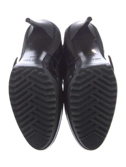 Burberry Quilted Pattern Leather Boots