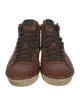 Burberry House Check Pattern Leather Sneakers