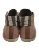 Burberry House Check Pattern Leather Sneakers