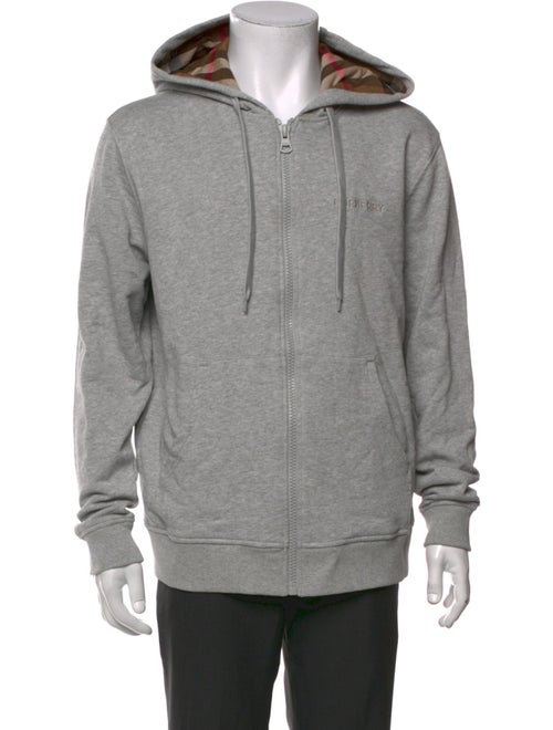 Burberry House Check Pattern Crew Neck Hoodie