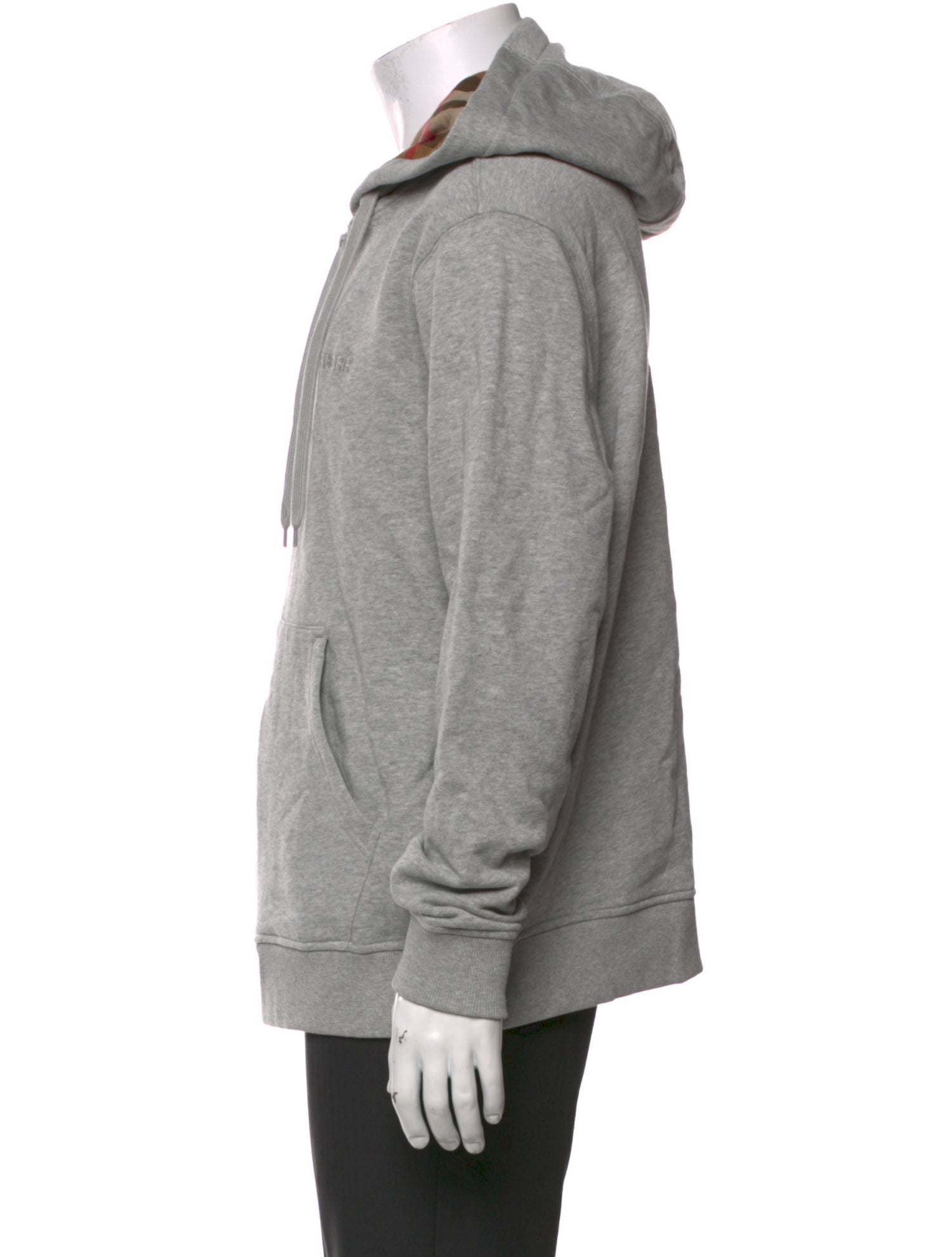 Burberry House Check Pattern Crew Neck Hoodie