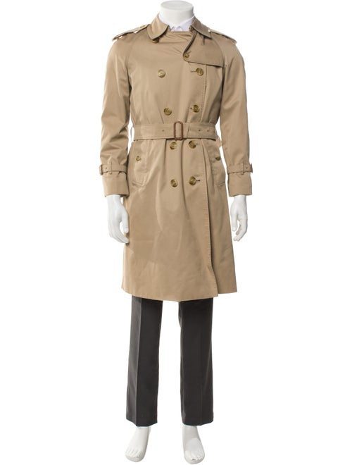 Burberry's House Check Pattern Trench Coat