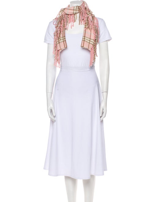 Burberry Cashmere House Check Pattern Scarf