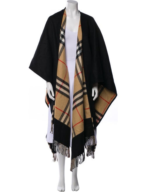 Burberry Cashmere Plaid Print Coat