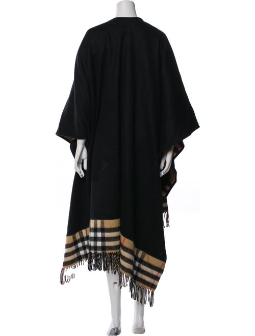 Burberry Cashmere Plaid Print Coat