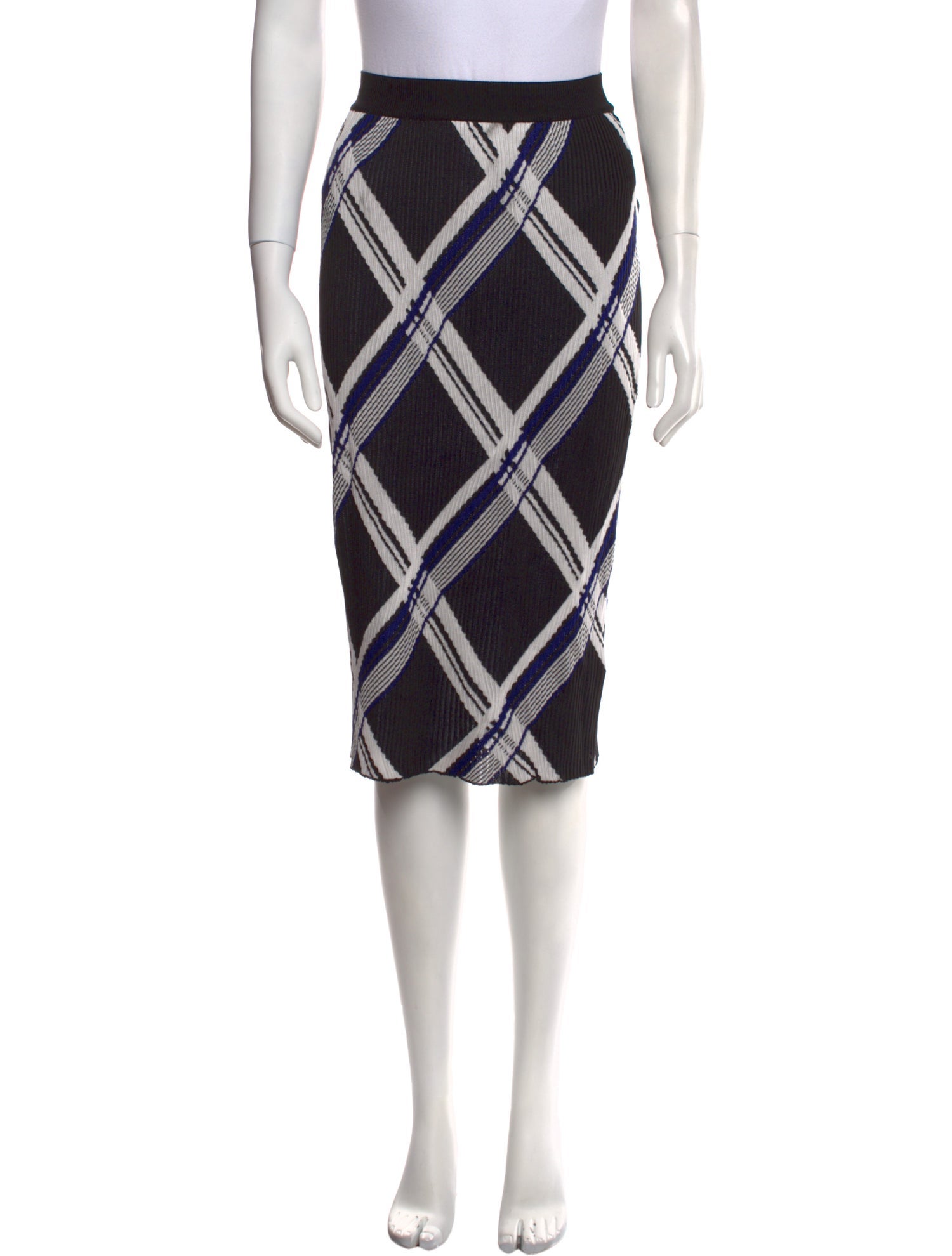 Burberry Silk Knee-Length Skirt w/ Tags