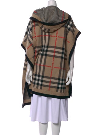 Burberry Wool Plaid Print Sweater