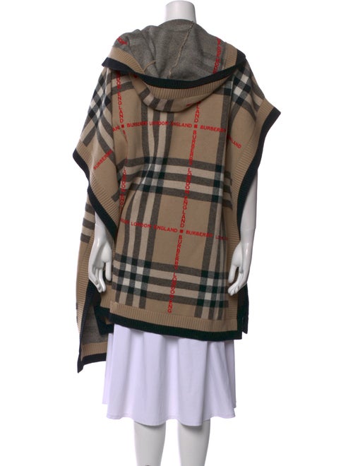 Burberry Wool Plaid Print Sweater
