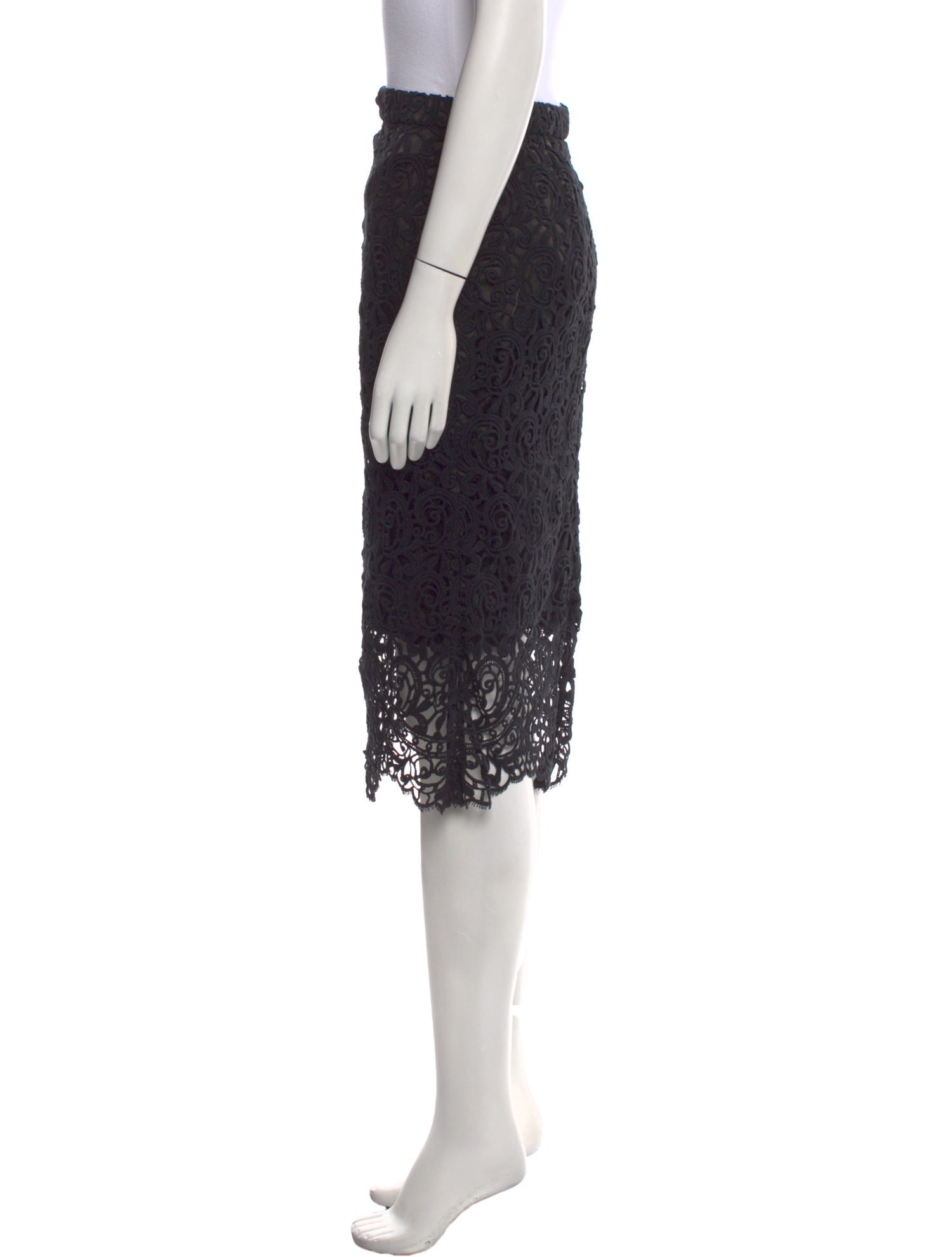 Burberry Lace Pattern Knee-Length Skirt w/ Tags