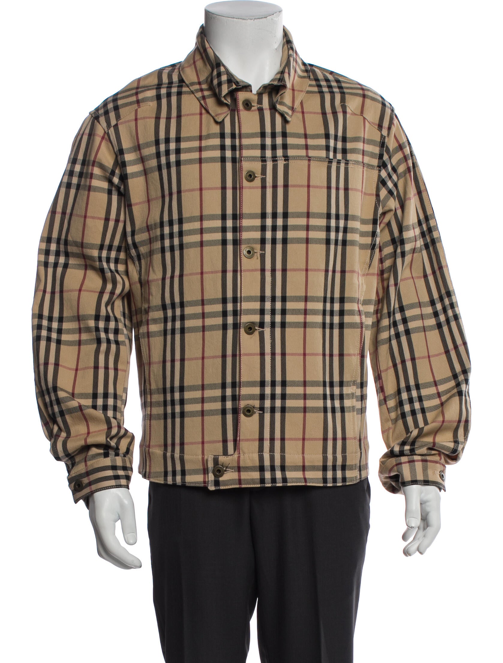 Burberry House Check Pattern Trucker Jacket