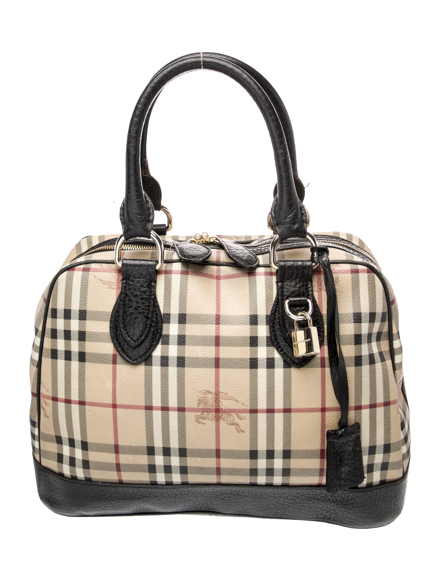 Burberry Haymarket Check Top Handle Bag Vintage