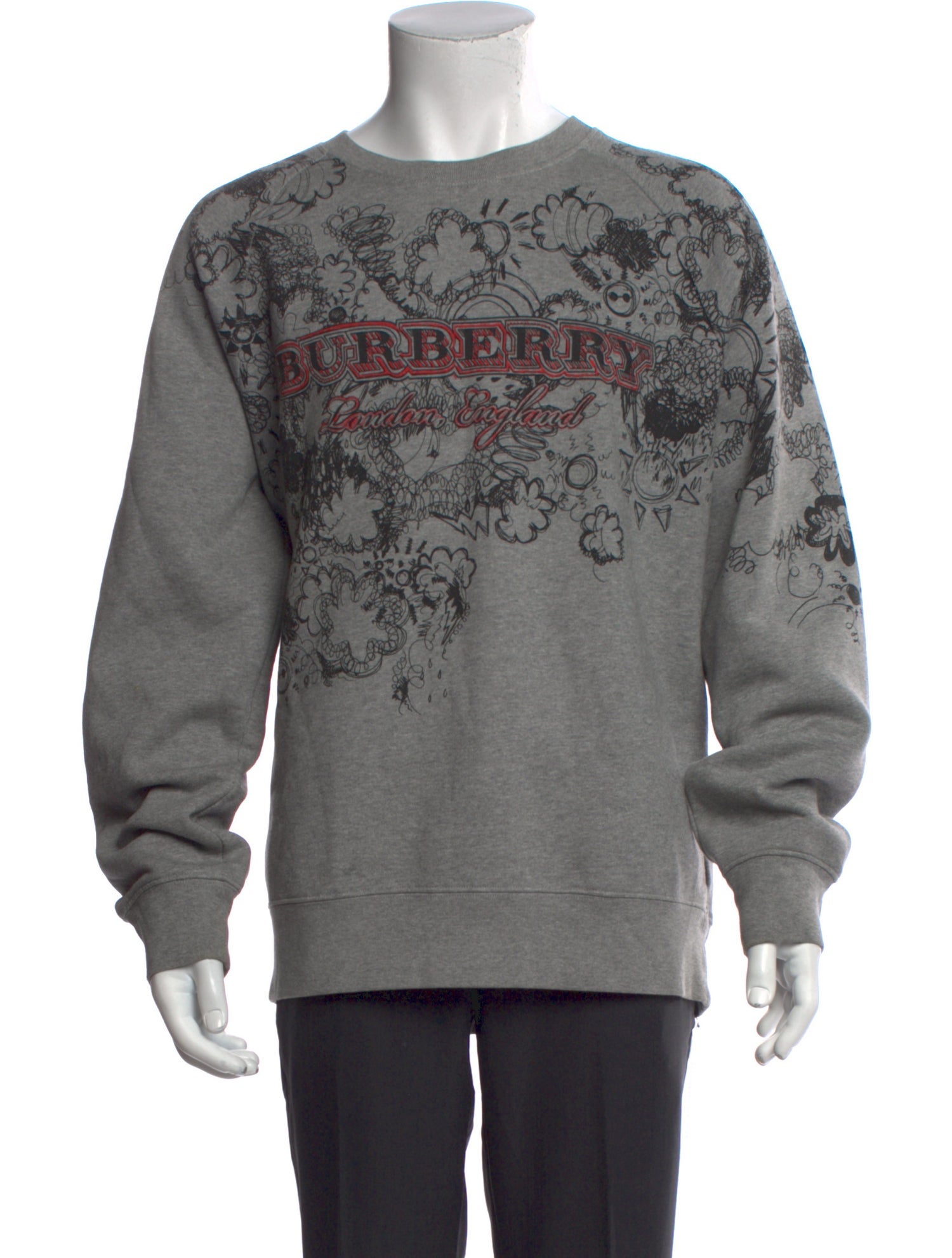 Burberry Graphic Print Crew Neck Sweatshirt
