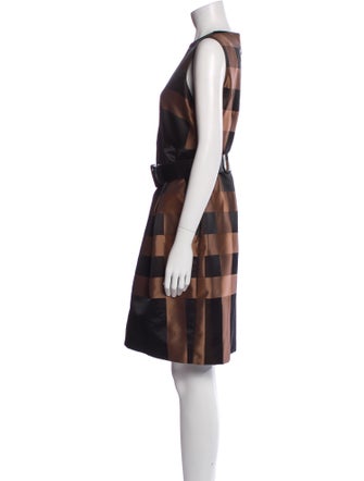 Burberry Striped Knee-Length Dress