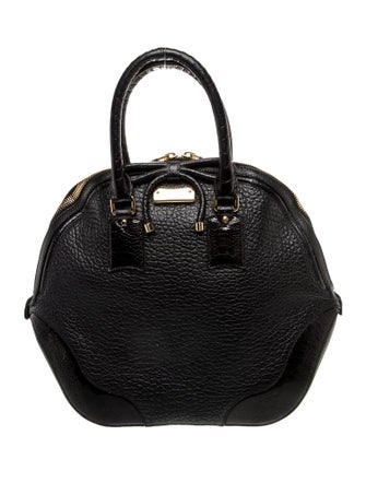 Burberry Leather Top Handle Bag