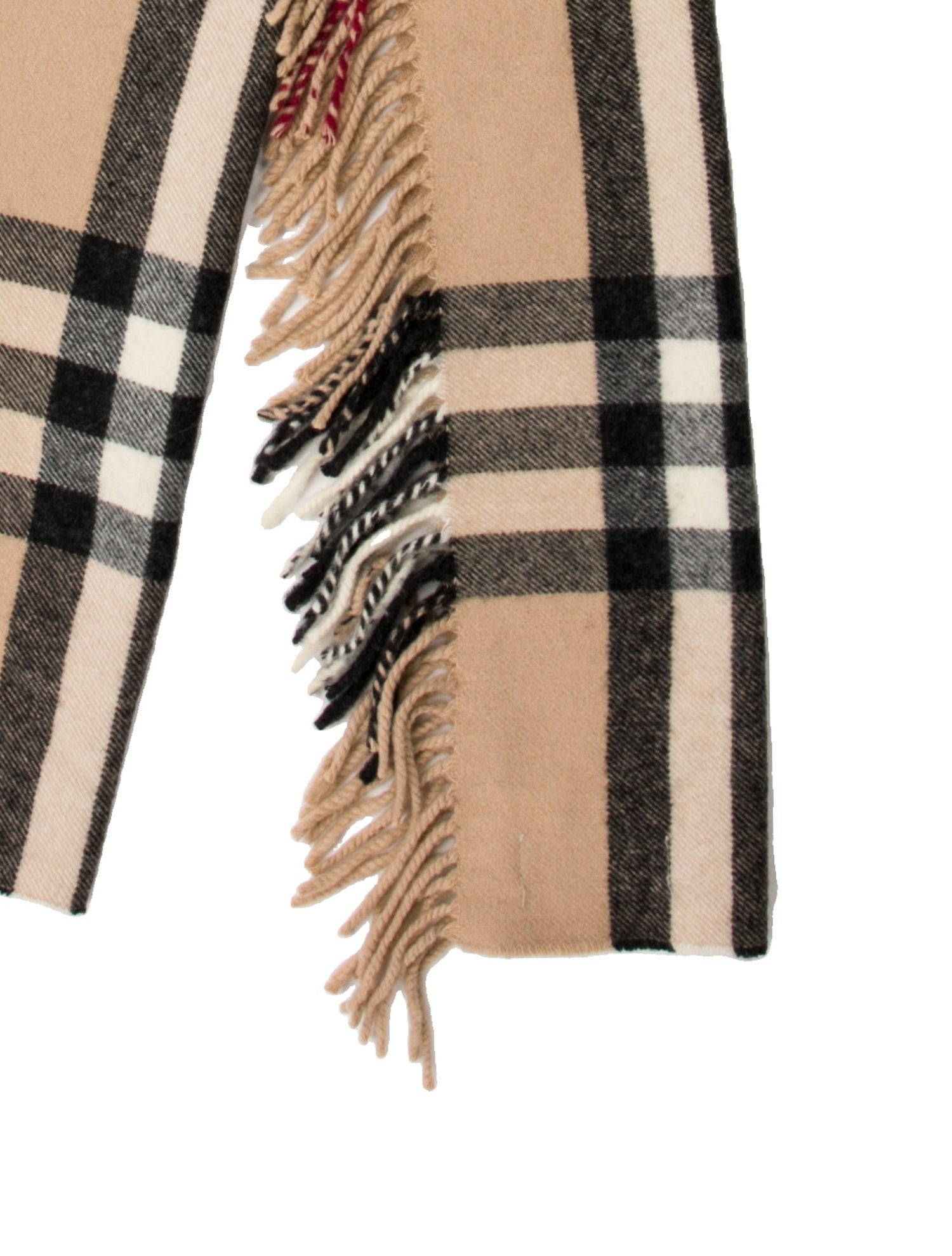 Burberry Cashmere Nova Check Pattern Scarf
