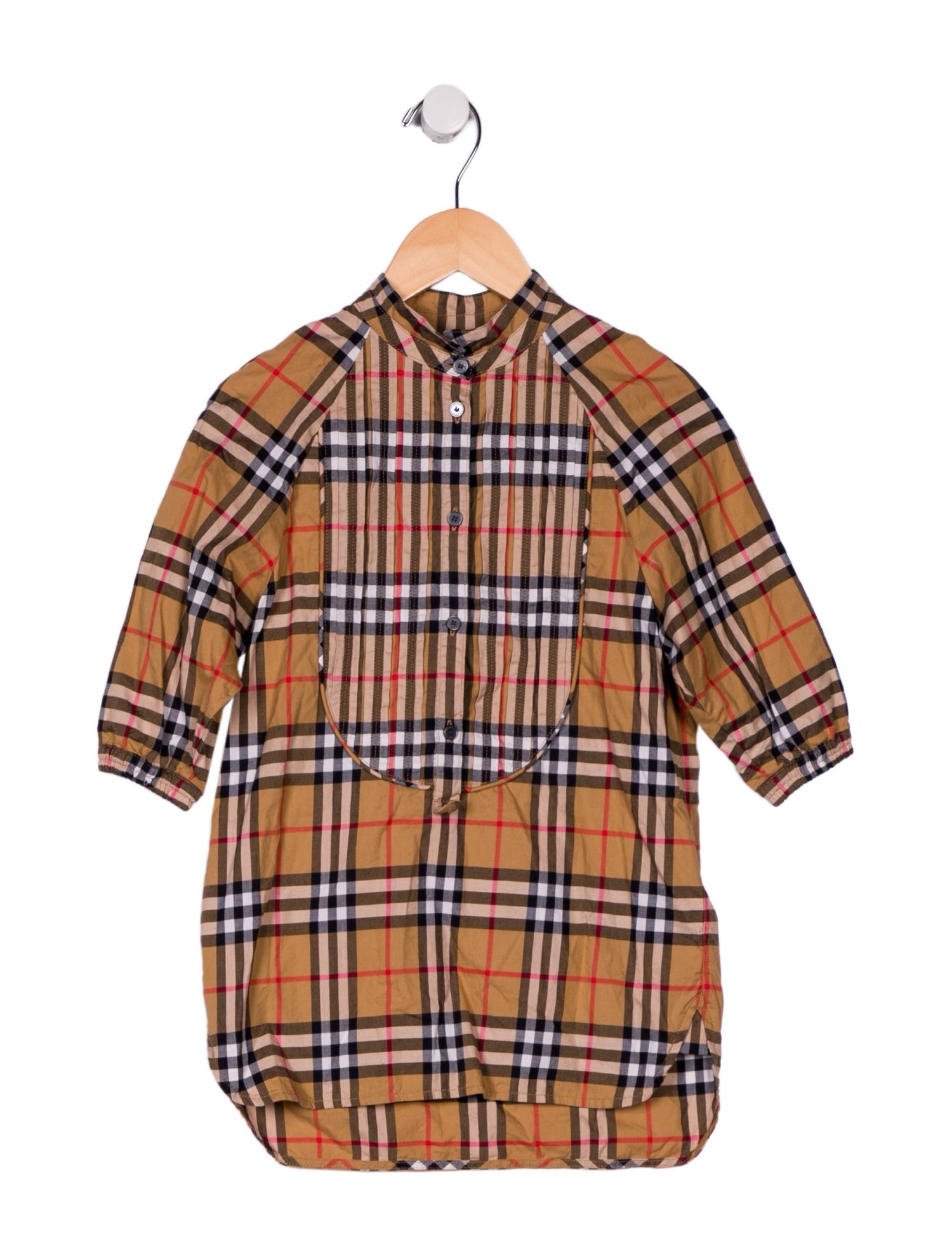 Burberry Toddler Girls' House Check Long Sleeve Dress