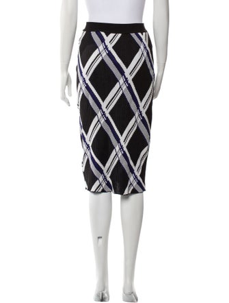 Burberry Silk Knee-Length Skirt