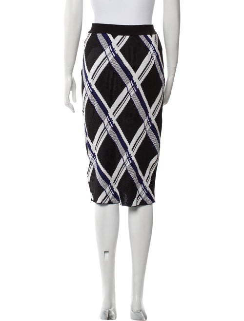 Burberry Silk Knee-Length Skirt