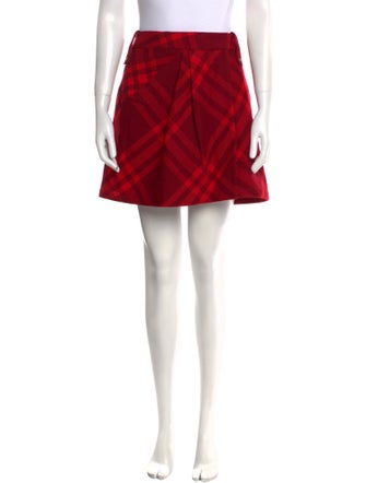 Burberry Wool Mini Skirt
