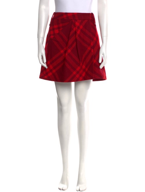 Burberry Wool Mini Skirt
