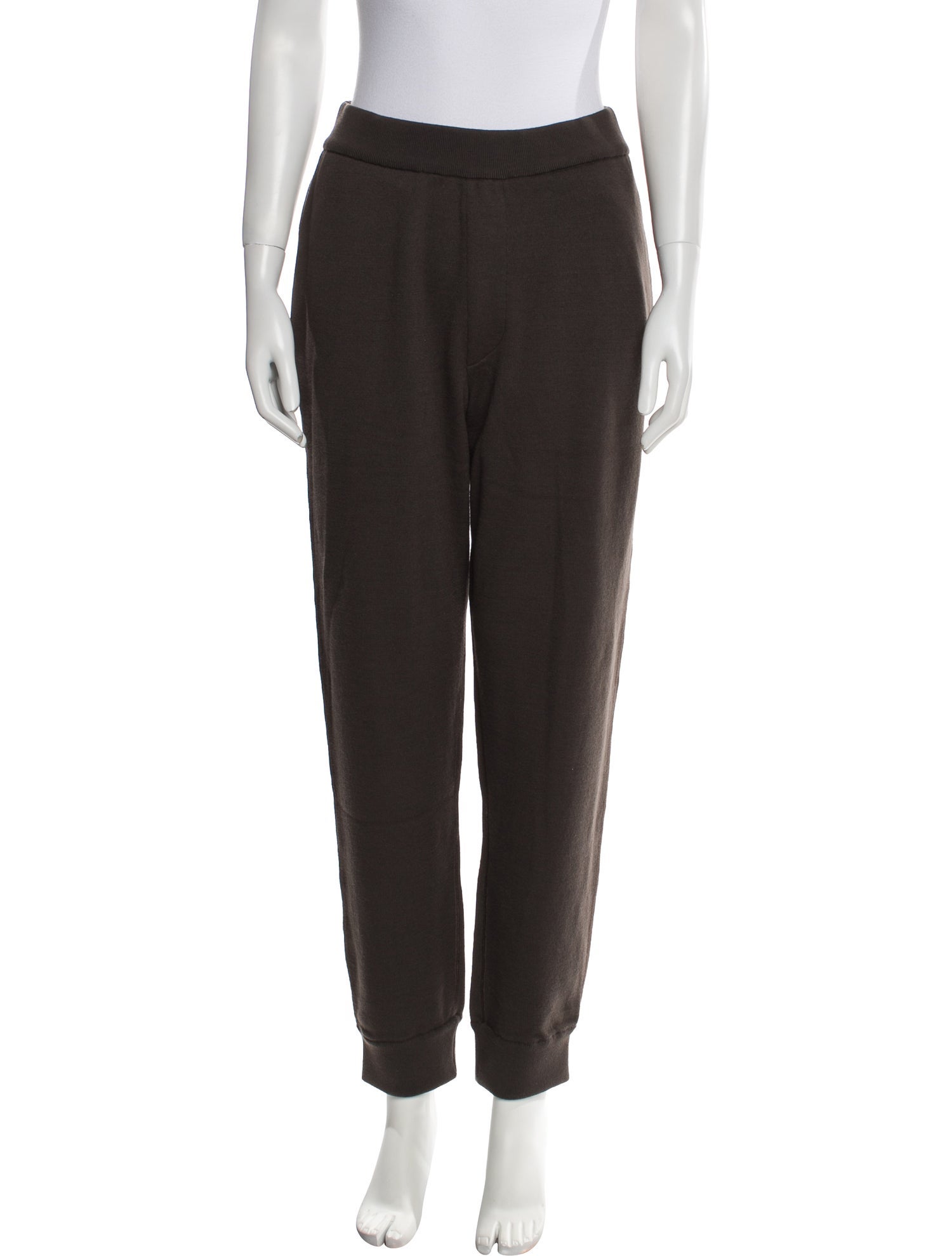 Burberry Wool Embroidered Accent Sweatpants