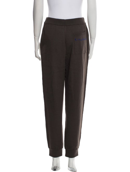 Burberry Wool Embroidered Accent Sweatpants