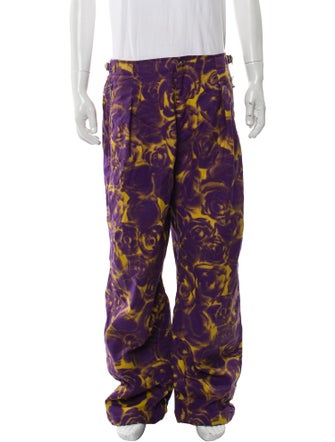 Burberry Floral Print Joggers