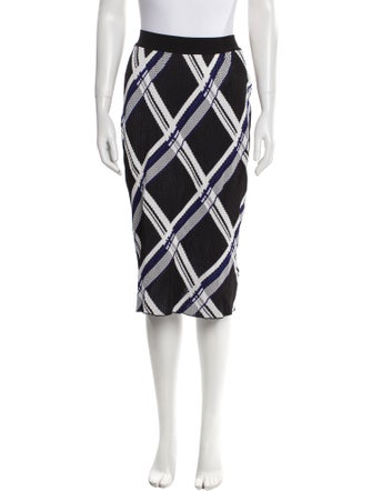 Burberry Silk Knee-Length Skirt