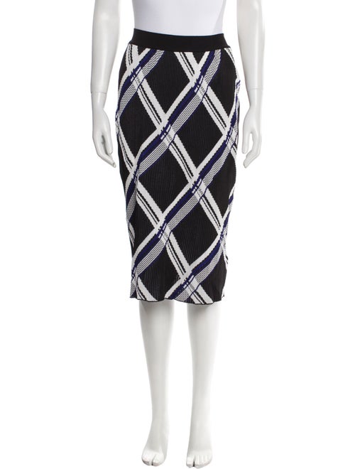 Burberry Silk Knee-Length Skirt