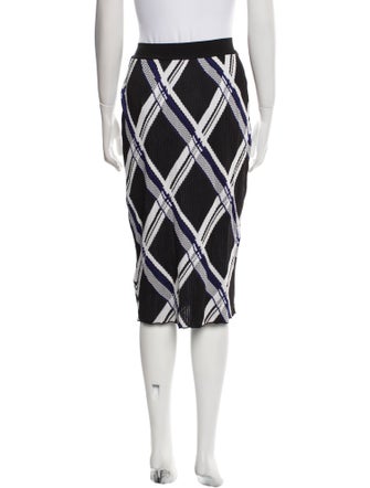 Burberry Silk Knee-Length Skirt