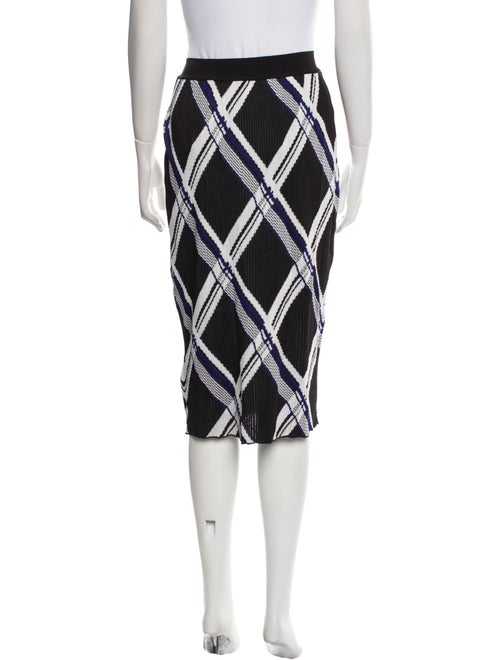 Burberry Silk Knee-Length Skirt