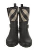 Burberry Nova Check Pattern Rubber Rain Boots