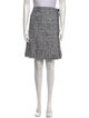 Burberry Tweed Pattern Knee-Length Skirt