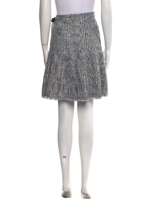 Burberry Tweed Pattern Knee-Length Skirt