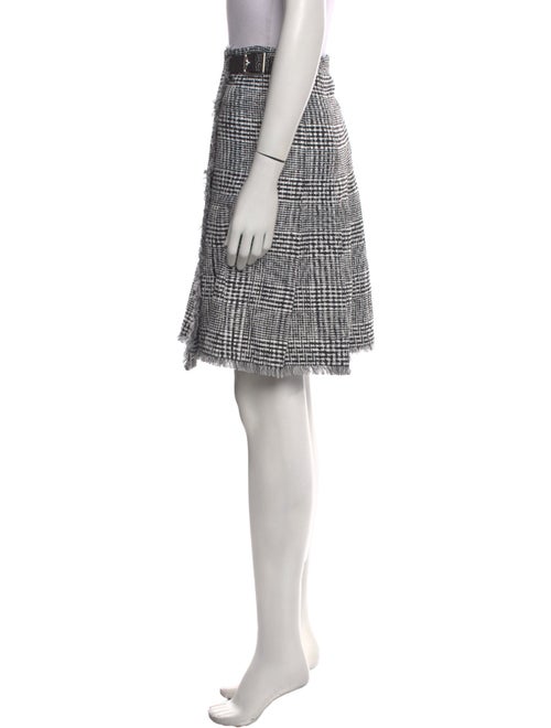 Burberry Tweed Pattern Knee-Length Skirt