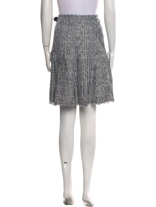 Burberry Tweed Pattern Knee-Length Skirt