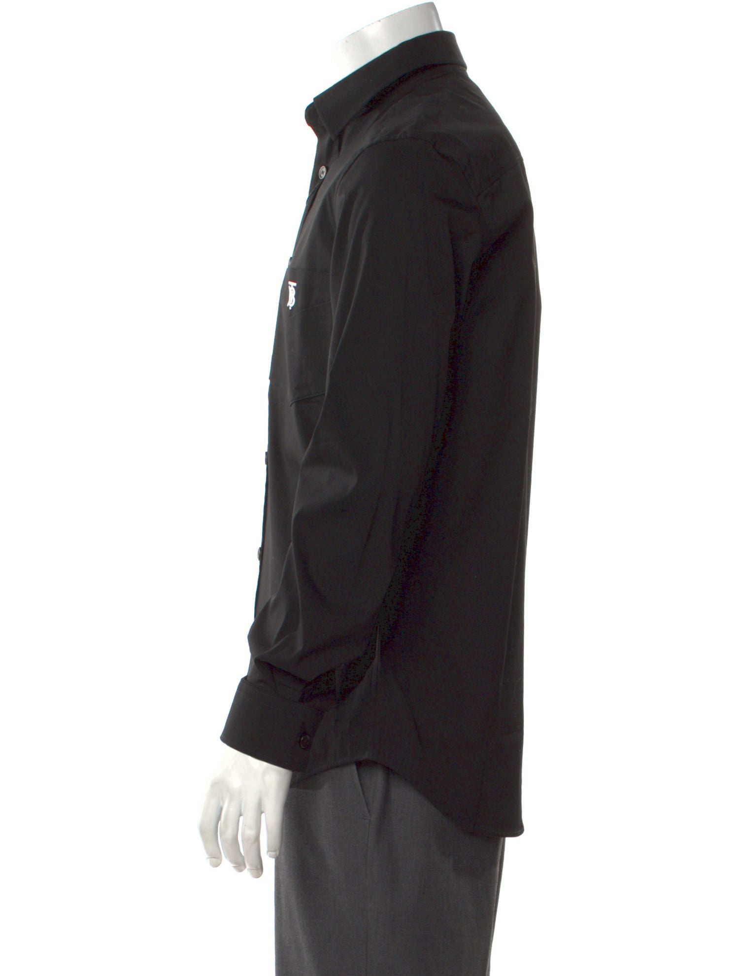 Burberry TB Monogram Long Sleeve Dress Shirt