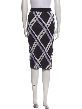 Burberry Silk Knee-Length Skirt