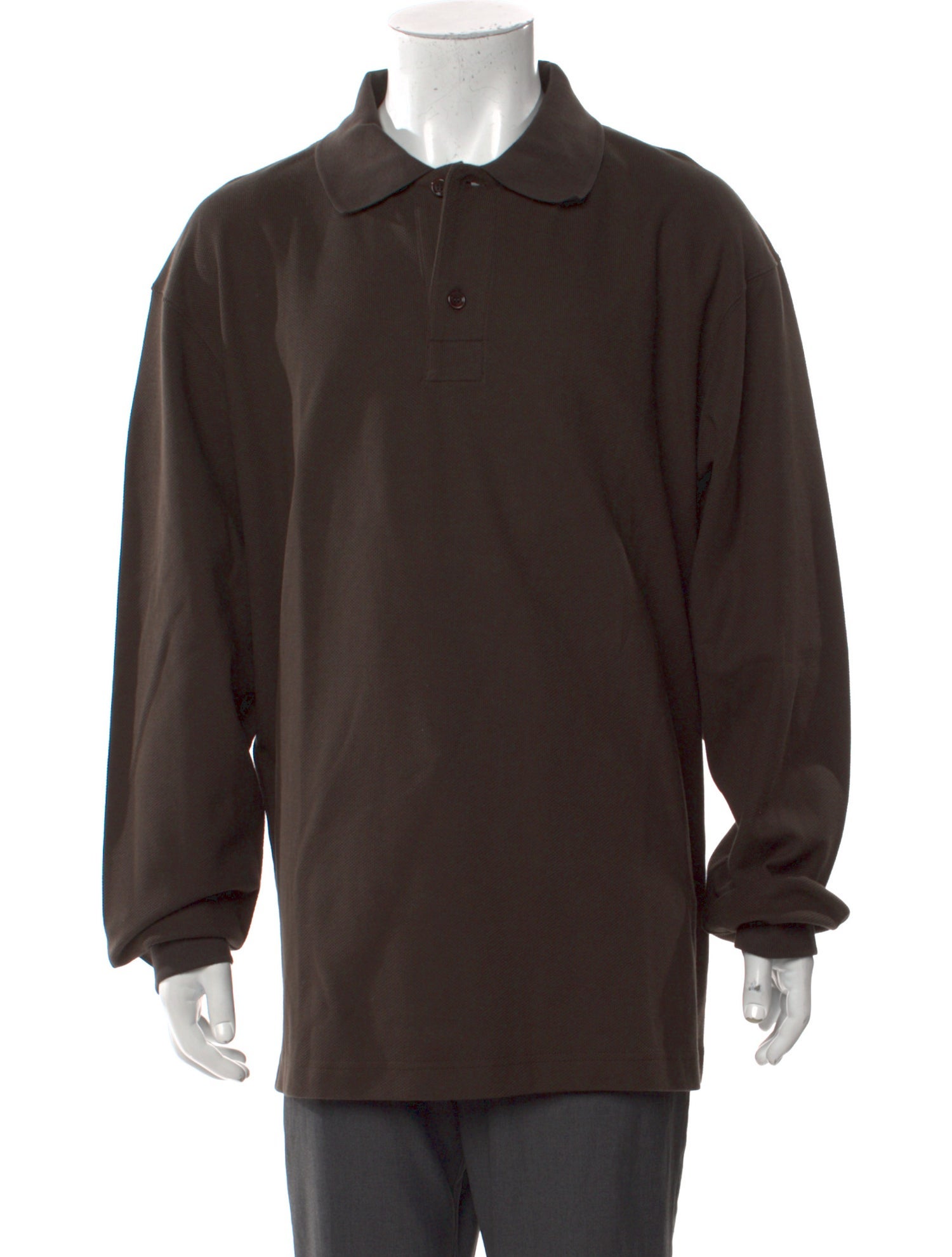 Burberry Crew Neck Long Sleeve Polo Shirt